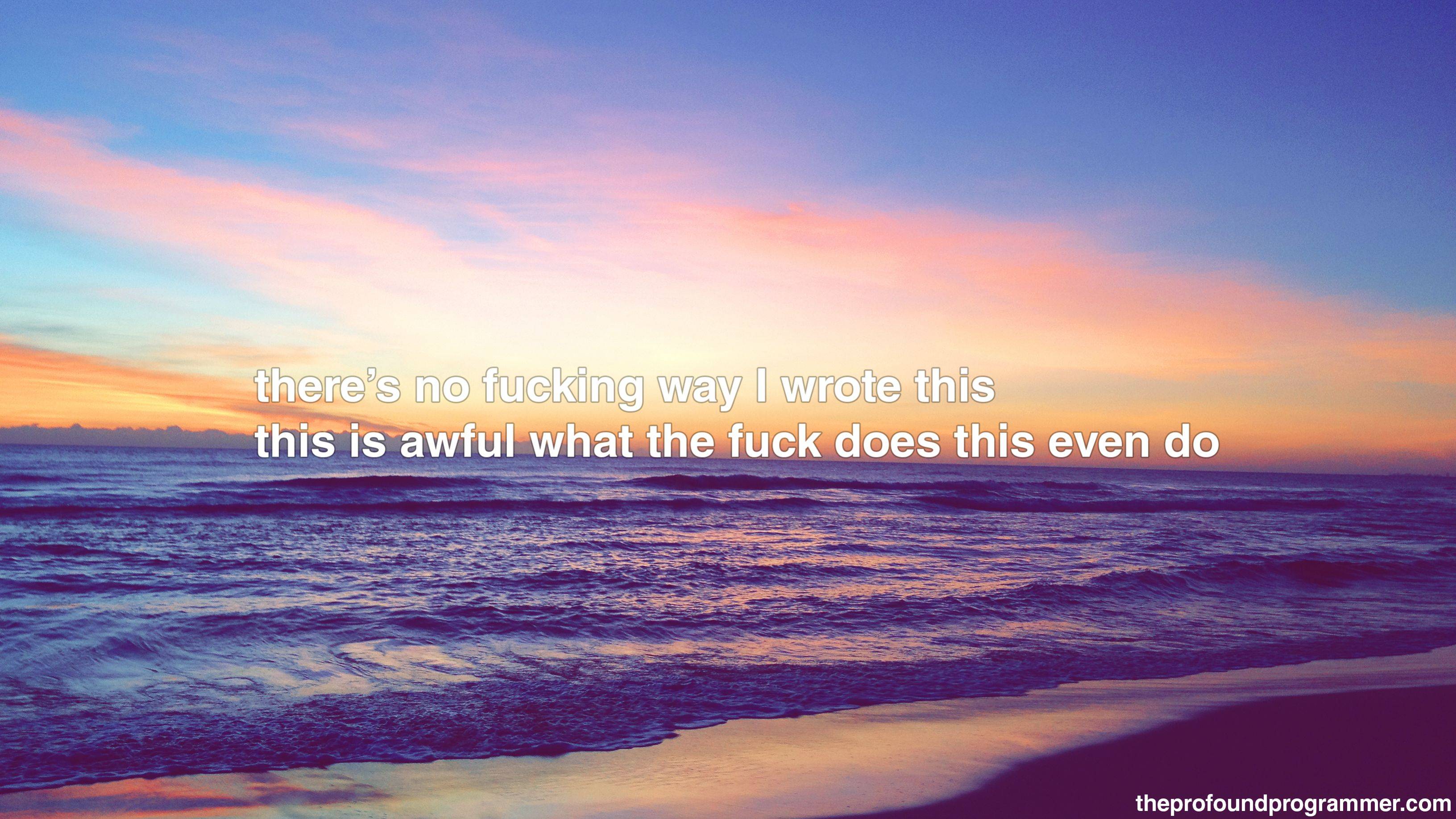 The Profound Programmer